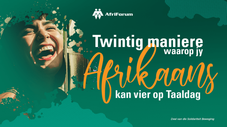 Twintig  maniere waarop jy Afrikaans kan vier op Taaldag