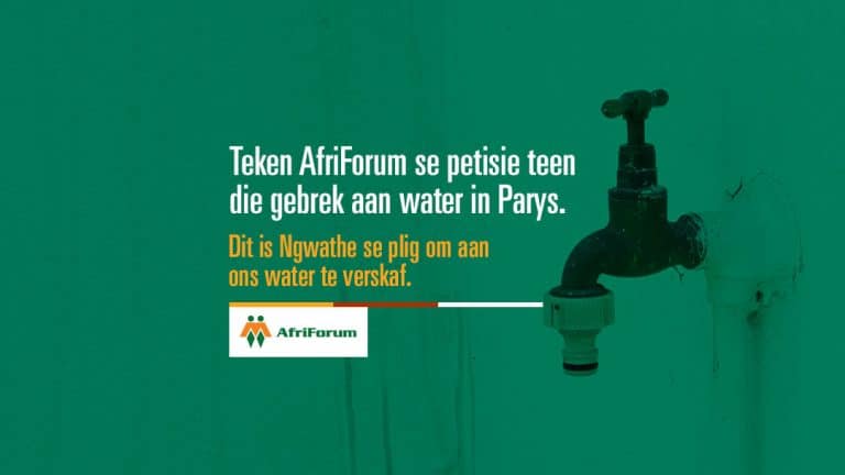 Die inwoners van Parys is moeg daarvoor om sonder water te wees