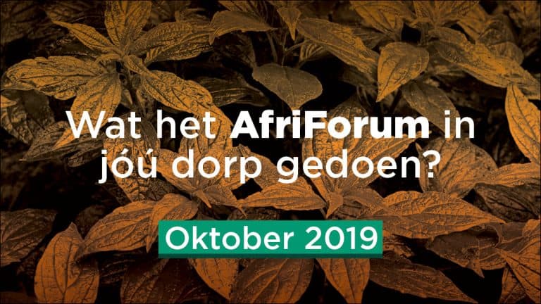 AFRIFORUM-SUKSESSE: OKTOBER 2019