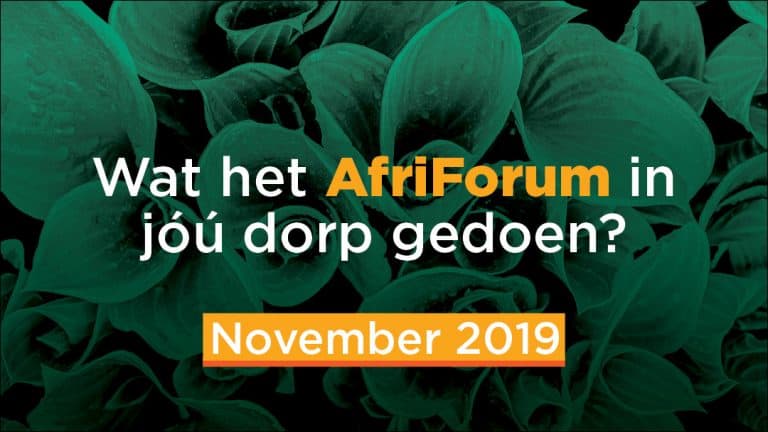 AFRIFORUM-SUKSESSE: NOVEMBER 2019