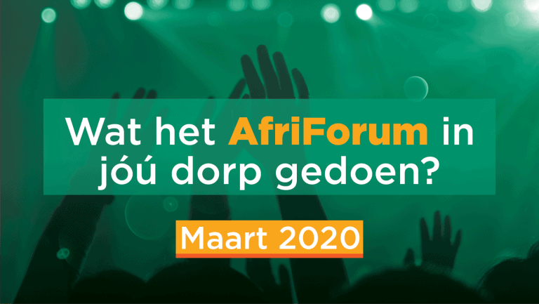 AFRIFORUM-SUKSESSE: MAART 2020