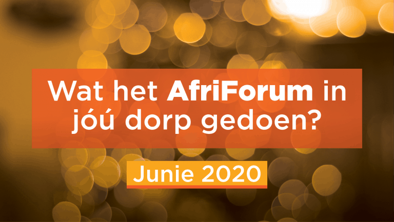 AFRIFORUM-SUKSESSE: JUNIE 2020