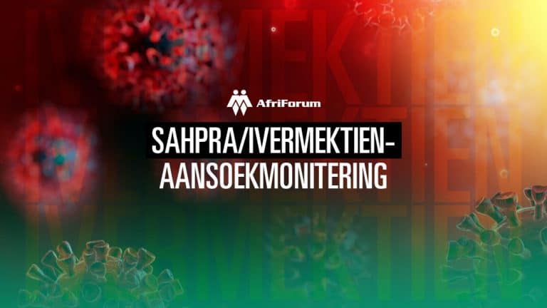 SAHPRA/IVERMEKTIEN-AANSOEKMONITERING