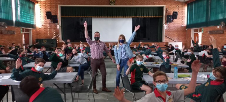 AfriForum en Evolve Life besoek Laerskool Muldersdrif-leiers