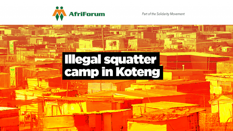 ILLEGAL SQUATTER CAMP IN KOTENG