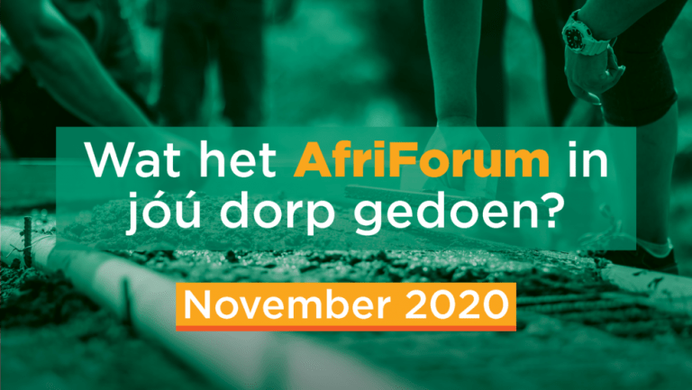 AFRIFORUM TAKSUKSESSE: NOVEMBER 2020