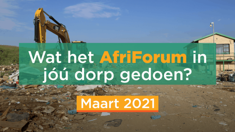 AFRIFORUM TAKSUKSESSE: MAART 2021