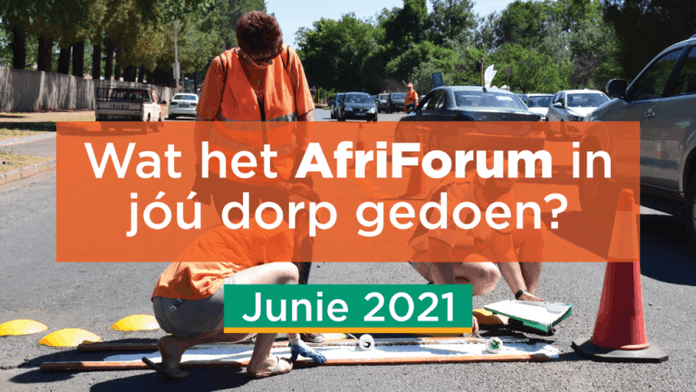 AFRIFORUM TAKSUKSESSE: JUNIE 2021