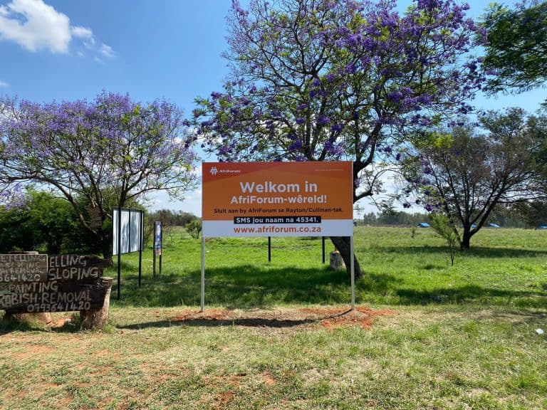 AfriForum se Rayton/Cullinan-tak rig AfriForum Wêreld borde op