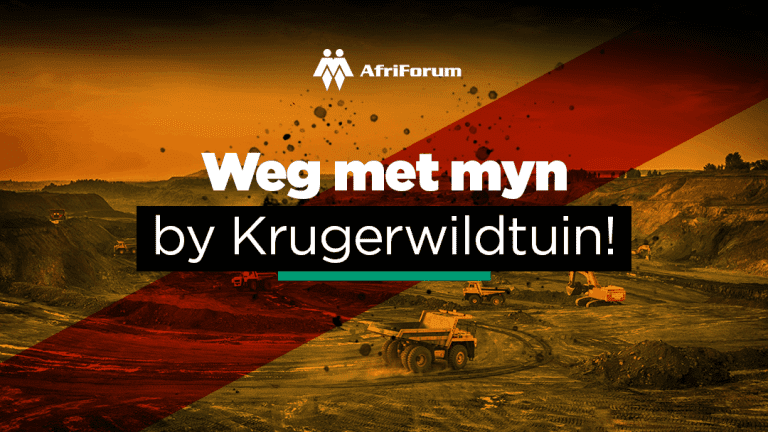 AfriForum neem mynaansoek by Krugerwildtuin onder die loep