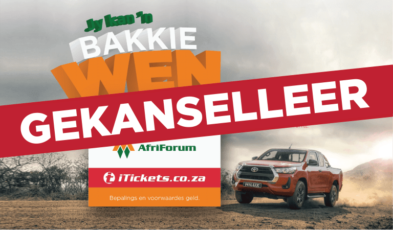 Toyota- bakkie kompetisie is gekanselleer