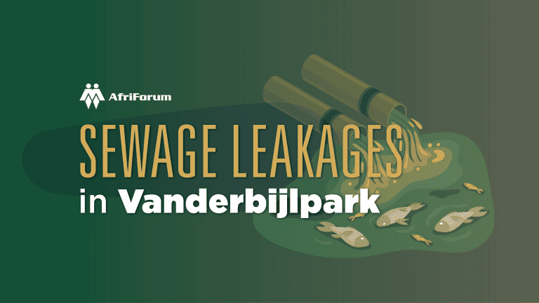 Sewage leakages in Vanderbijlpark