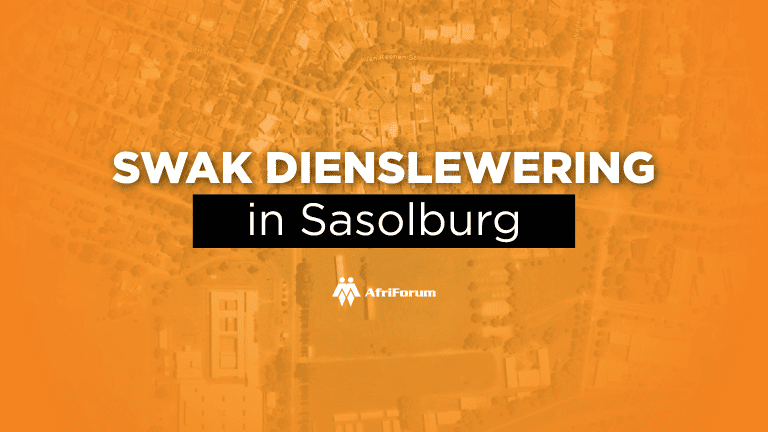 Swak dienslewering in Sasolburg