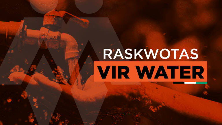 Stop raskwotas vir water