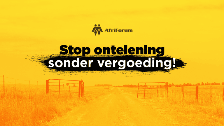 Stop onteiening sonder vergoeding!