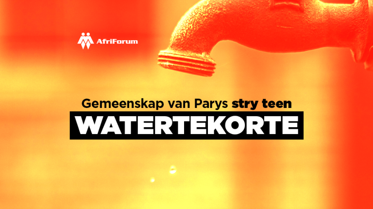 Gemeenskap van Parys stry teen watertekorte