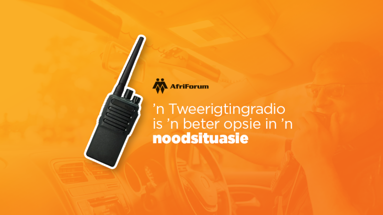 ’n Tweerigtingradio is ’n beter opsie in ’n noodsituasie