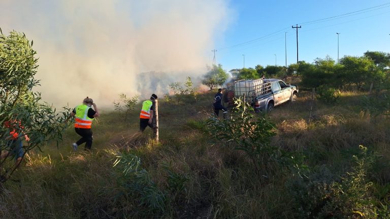 Walker Drive-buurtwag help Sherwood-brande blus