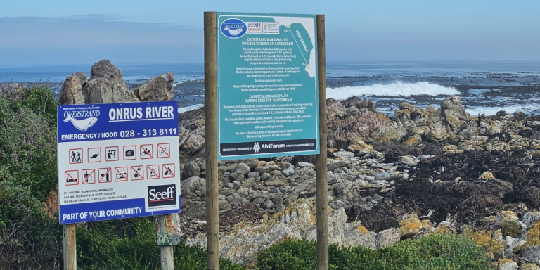 Harderbaai-marienereservaat spog met nuwe kennisgewings ter beskerming van natuurlewe