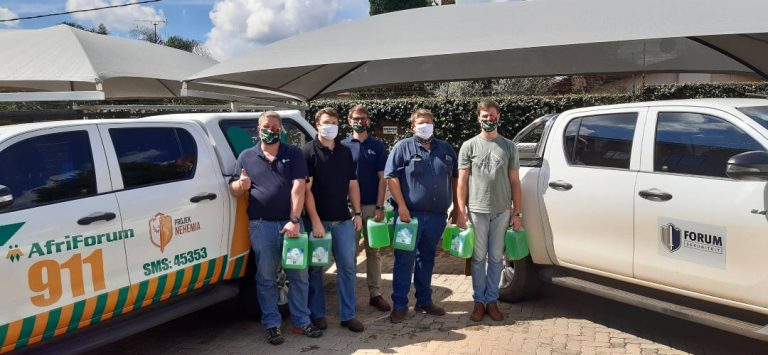 AfriForum versprei handreiniger en gesigmaskers na noordstreek-takke