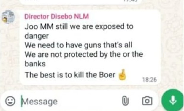 AfriForum veroordeel “Kill the Boer”-boodskap van Vrystaatse munisipale direkteur, eis afdanking