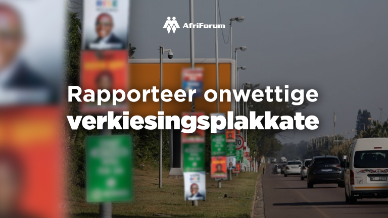 Rapporteer onwettige verkiesingsplakkate