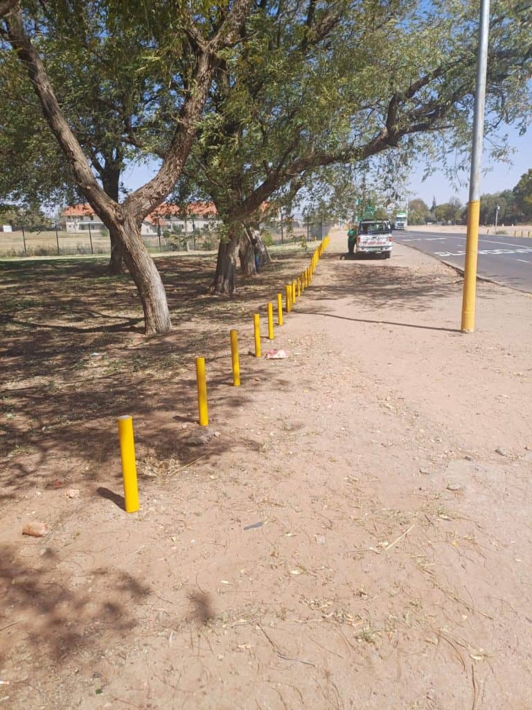 Upington-tak verfraai park op hoofstraat