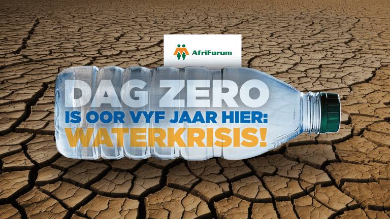 Dag Zero is oor vyf jaar hier: Waterkrisis!