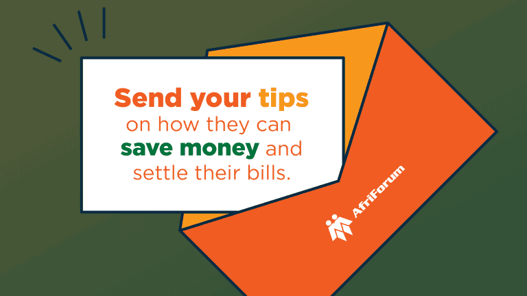 Send them your tips on how they can save money and settle their bills.