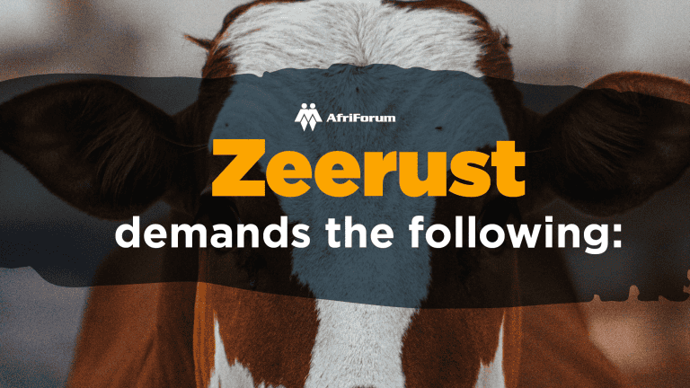 Zeerust demands the following