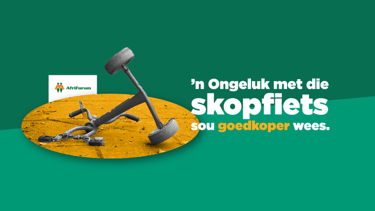 ’n Ongeluk met die skopfiets sou goedkoper wees.