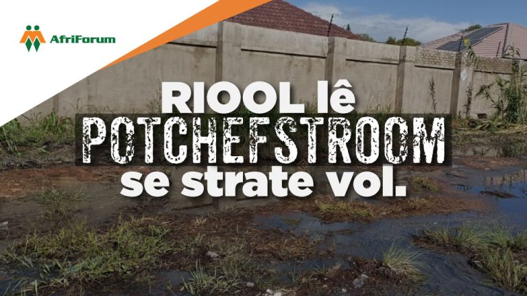 Riool lê Potchefstroom se strate vol.