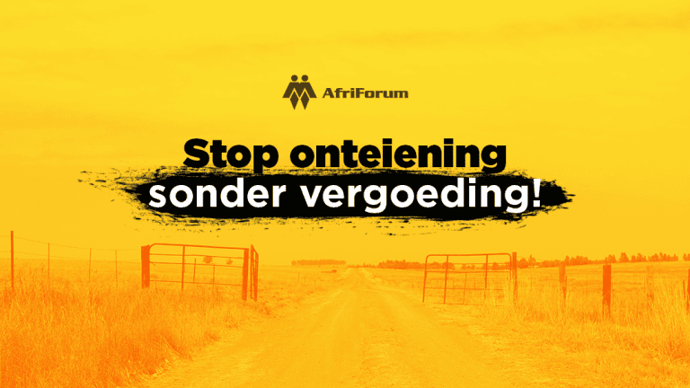 AfriForum berei regstappe voor sou die ANC Onteieningswetsontwerp bekragtig